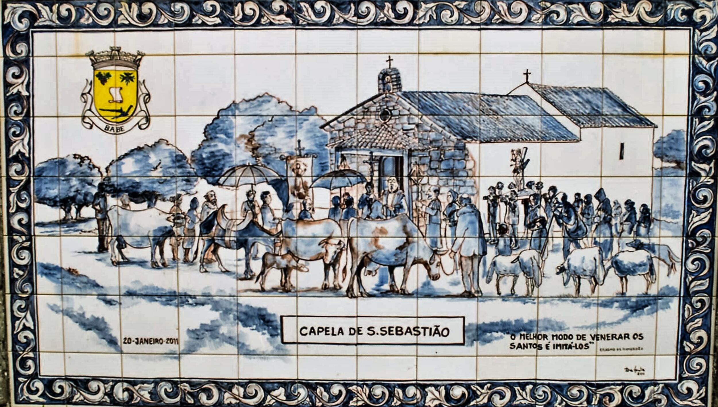 Painel de azulejos