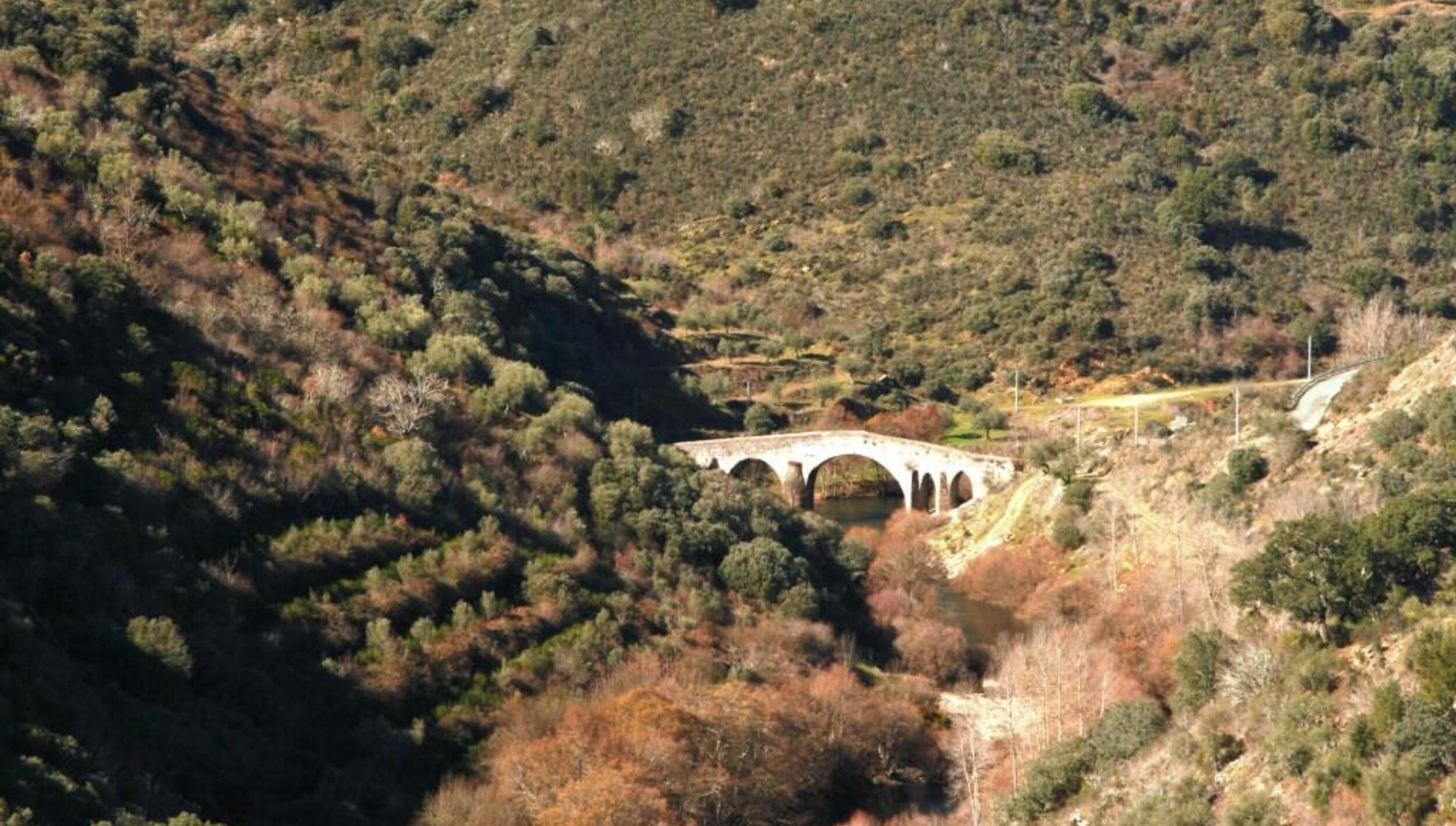 Perspectiva a jusante da Ponte