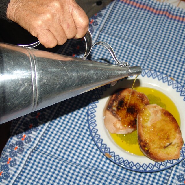 Torradas com azeite