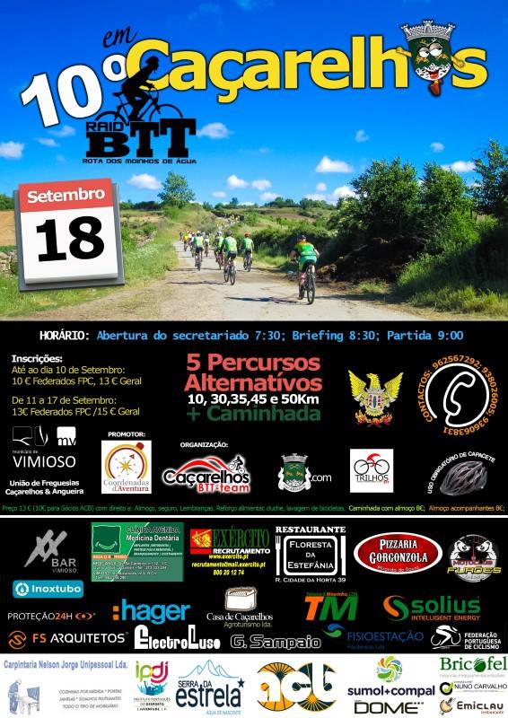 10º Raid BTT "Rota dos Moinhos de água"