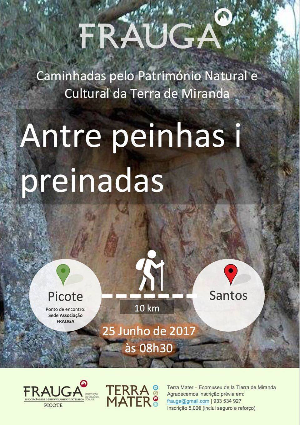 Caminhada antre peinhas i preinadas