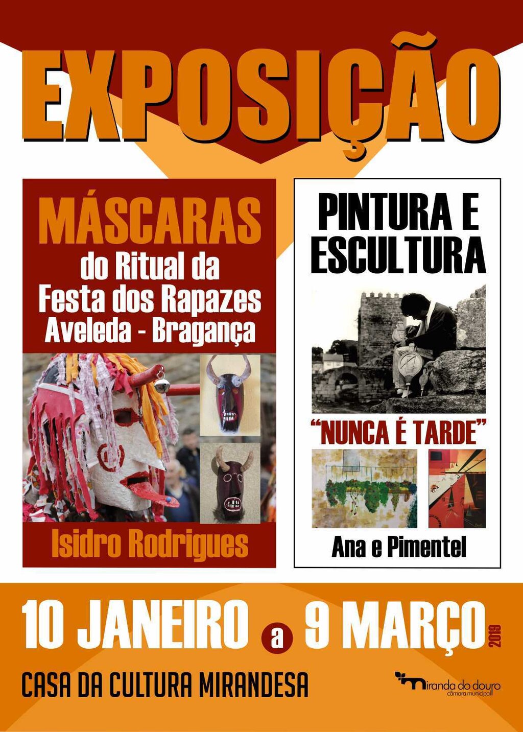 Exposição "Máscaras do ritual da festa dos rapazes de Aveleda" 